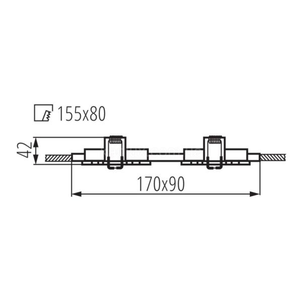 Размеры товара Kanlux 18284 Seidy CT-DTL250-B, габариты