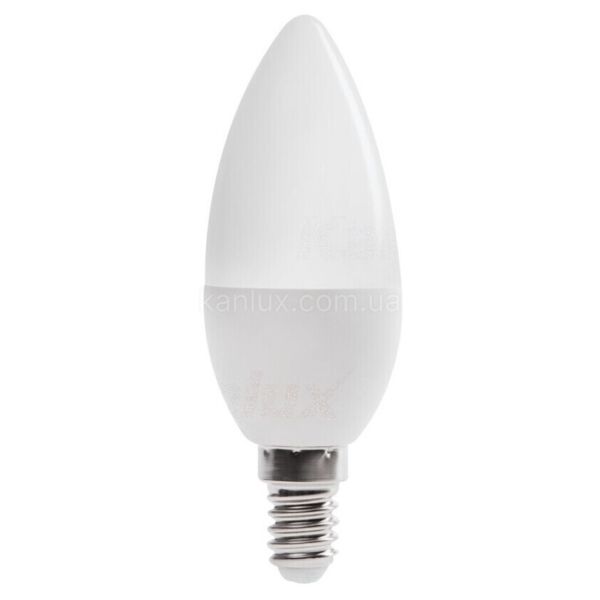 Лампа светодиодная Kanlux 23431 мощностью 6.5W. Типоразмер — C37 с цоколем E14, температура цвета — 4000K