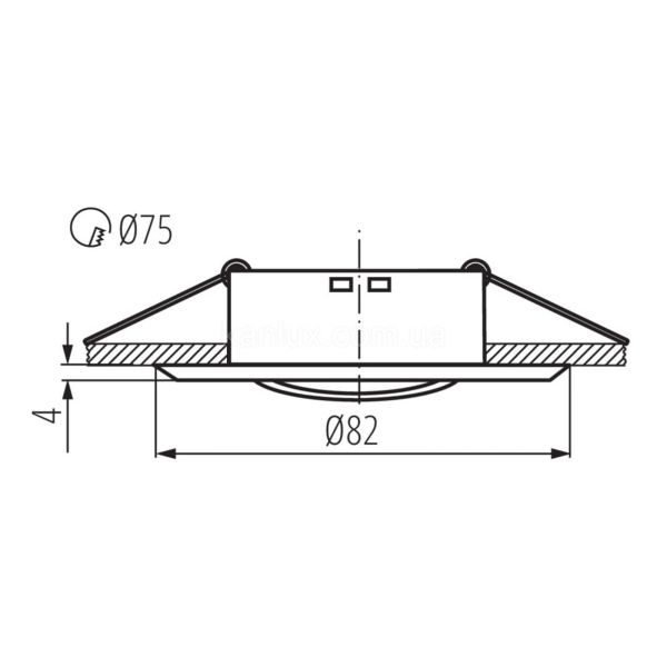 Размеры товара Kanlux 2804 Bask CTC-5515-MPC/N, габариты
