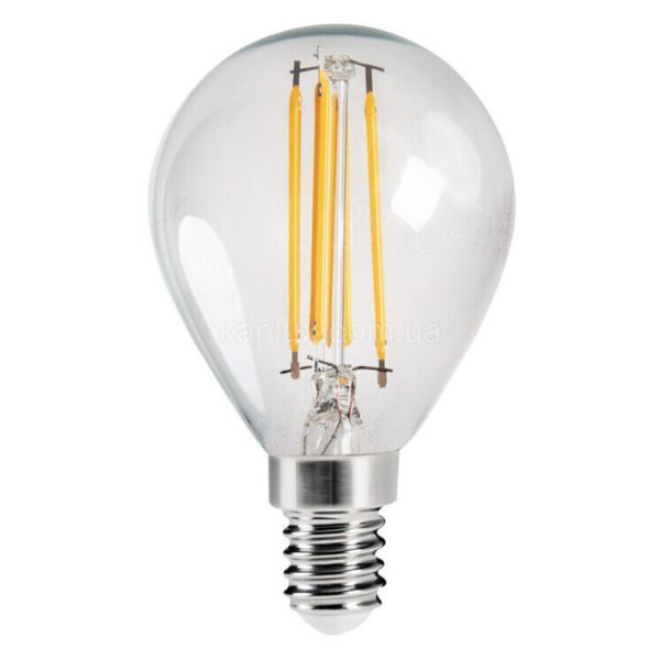 Лампа світлодіодна Kanlux 29624 потужністю 4.5W. Типорозмір — G45 з цоколем E14, температура кольору — 2700K