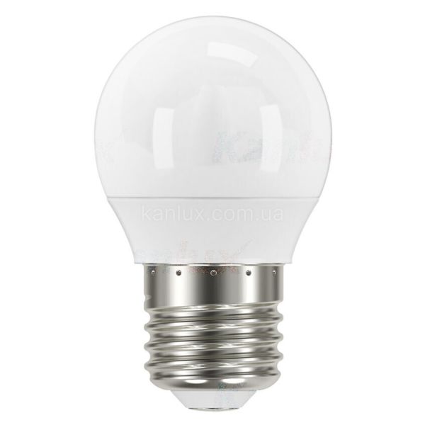 Лампа світлодіодна Kanlux 33738 потужністю 5W з серії IQ-LED. Типорозмір — G45 з цоколем E27, температура кольору — 4000K