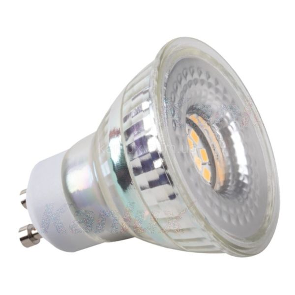 Лампа світлодіодна Kanlux 33765 потужністю 4.8W з серії IQ-LED. Типорозмір — PAR16 з цоколем GU10, температура кольору — 4000K