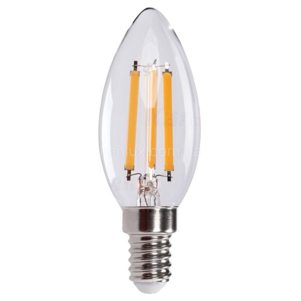 Лампа світлодіодна Kanlux 35278 потужністю 5.9W з серії XLEDDIM. Типорозмір — C35 з цоколем E14, температура кольору — 2700K